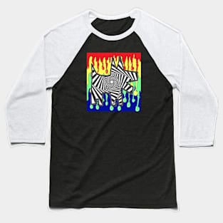 dog Pop Art Graffiti rainbow 1 Baseball T-Shirt